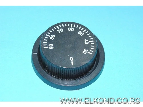 DUGME BOJLERA SA ROZETOM CRNO