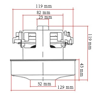 MOTOR USISIVAČA 1200W VAC021UN/CG03