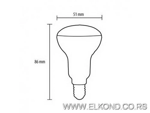 SIJALICA LED 2.7W E14 220V R50 3000K  ne