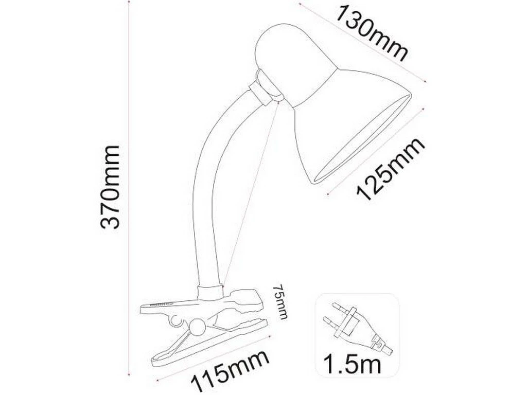 STONA LAMPA M1040 E27/40W CRVENA MITEA