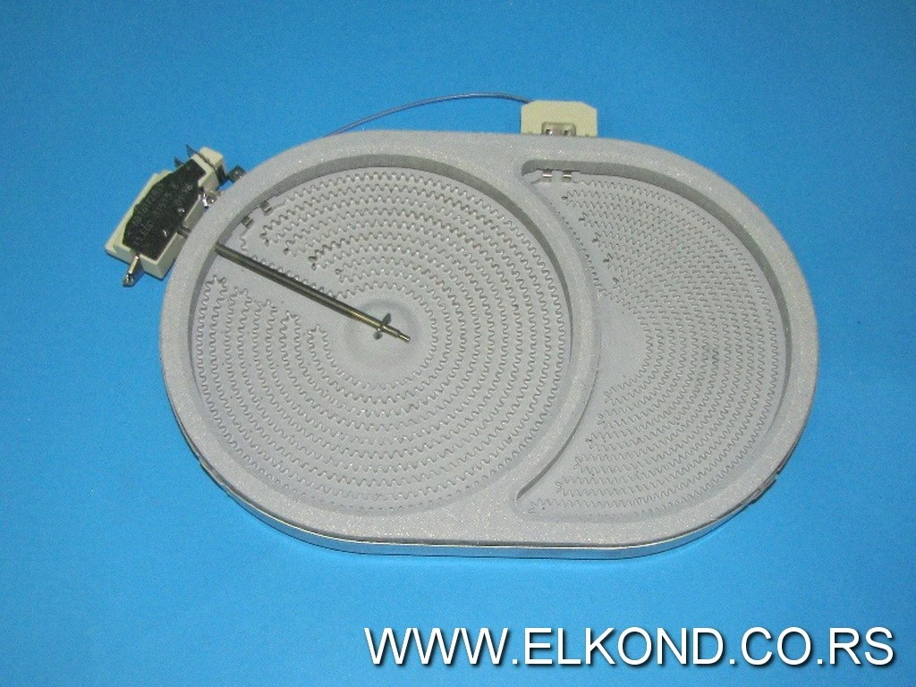 GREJNA PLOČA ZA RAVNU PLOČU 230V/2400/1500W265X170