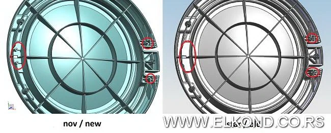 OKVIR VRATA SUŠARE UNUTRAŠNJA D62122