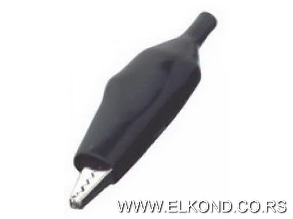 KROKODIL ŠTIPALJKA IZOLOVANA 40MM CRNA