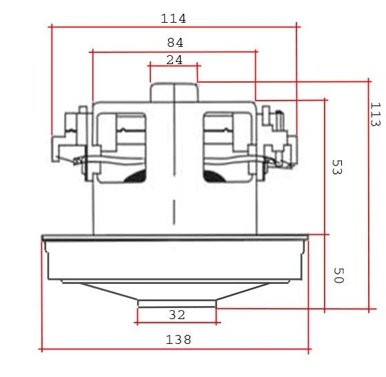 MOTOR USISIVAČA 1400W VAC030UN