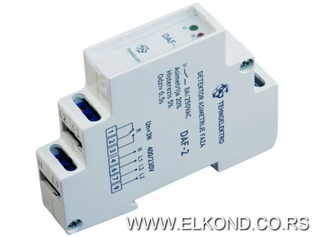 RELE NADZORA FAZE DAF02 TEHNOELEKTRO