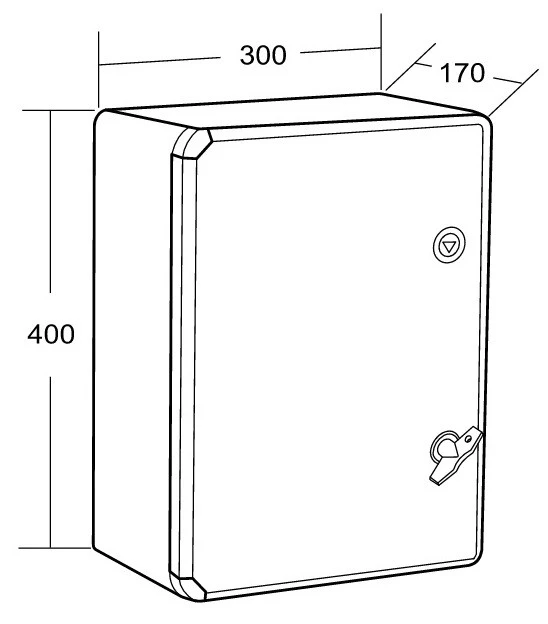 RAZVODNI ORMAN PVC ME-OA300X400X170 ABS IP65  ne