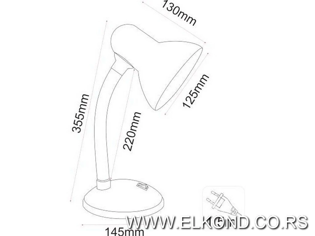 STONA LAMPA M1050 E27/40W ZELENA