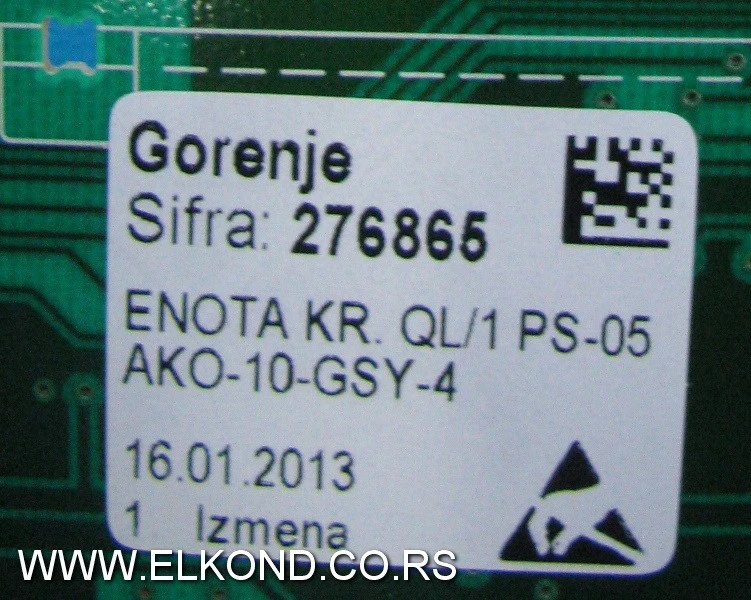 ELEKTRONIKA VEŠ MAŠINE QL/1 PS05 AKO-1 WS510SYB