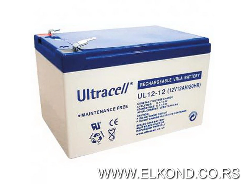 AKUMULATOR ŽELE 12V 12Ah 151X98X94mm