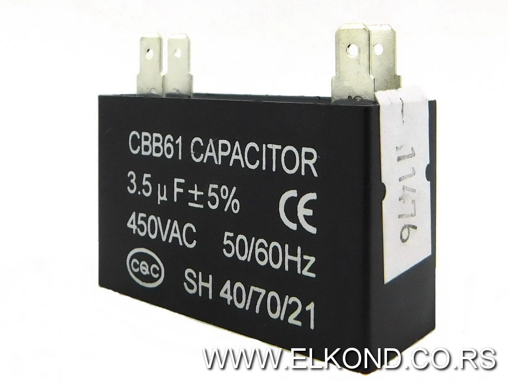 KONDENZATOR ZA KLIMU  3.5 MF CBB61
