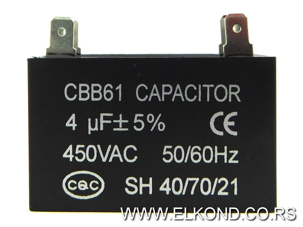 KONDENZATOR ZA KLIMU  4 MF CBB61
