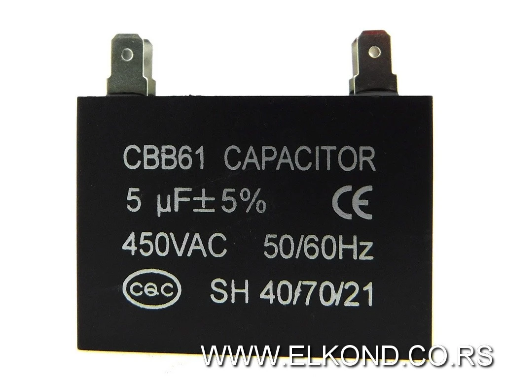 KONDENZATOR ZA KLIMU  5 MF CBB61