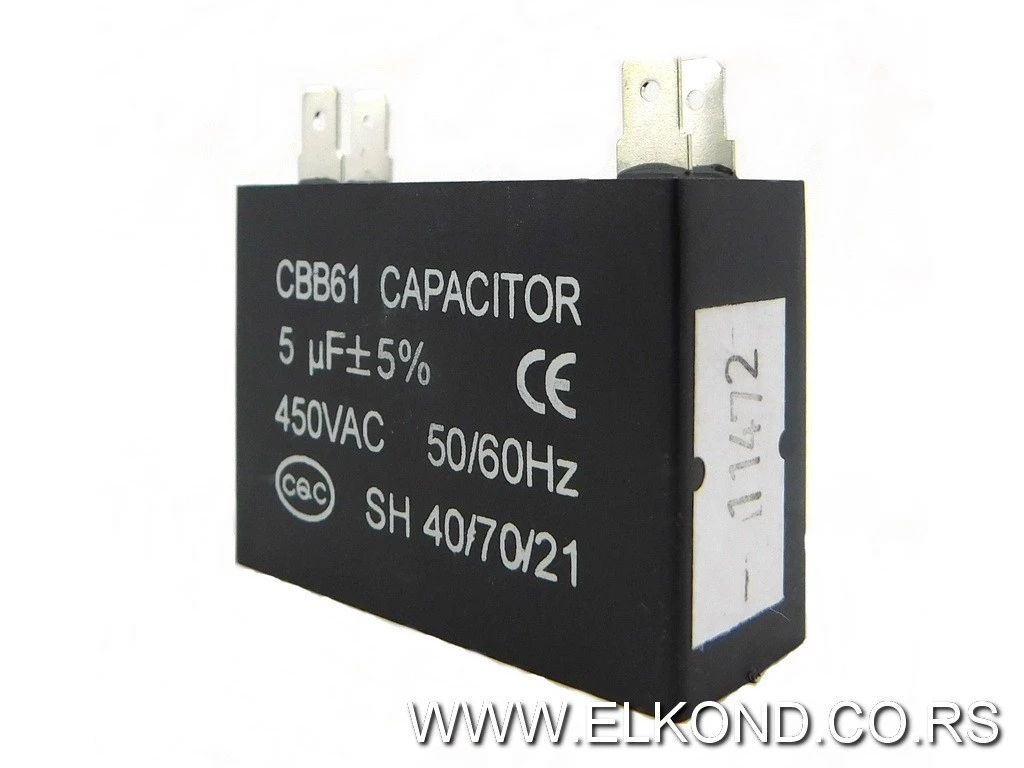 KONDENZATOR ZA KLIMU  5 MF CBB61