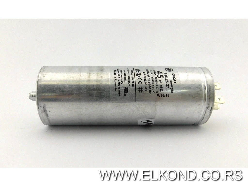KONDENZATOR 45 MF METALNI