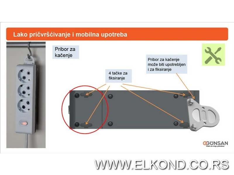 PRODUŽNI KABEL  3/5M SA PREKIDAČEM VISAGE 315