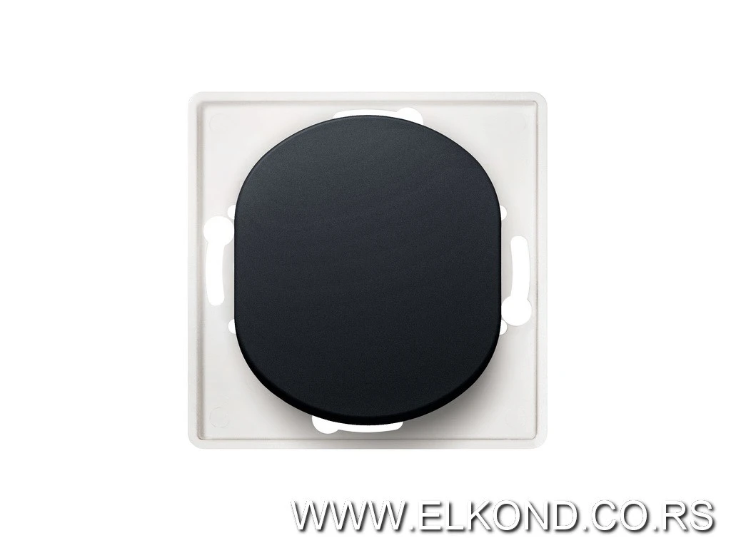 PREKIDAČ 1POL E605.E1 CRNA SOFT BEZ MASKE ALING