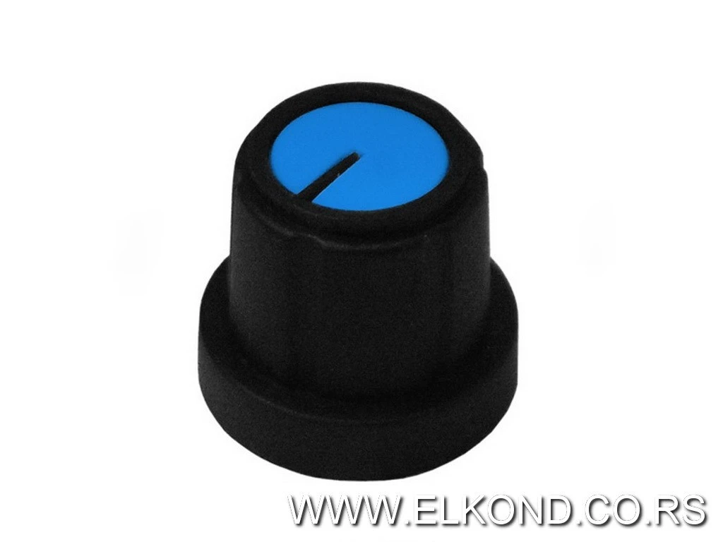 DUGME POTENCIO METARA R20MM CRNO/PLAVO