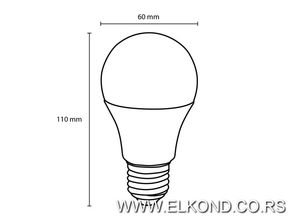 LED SIJALICA  6,2W E27 3000K 490lm PROSTO