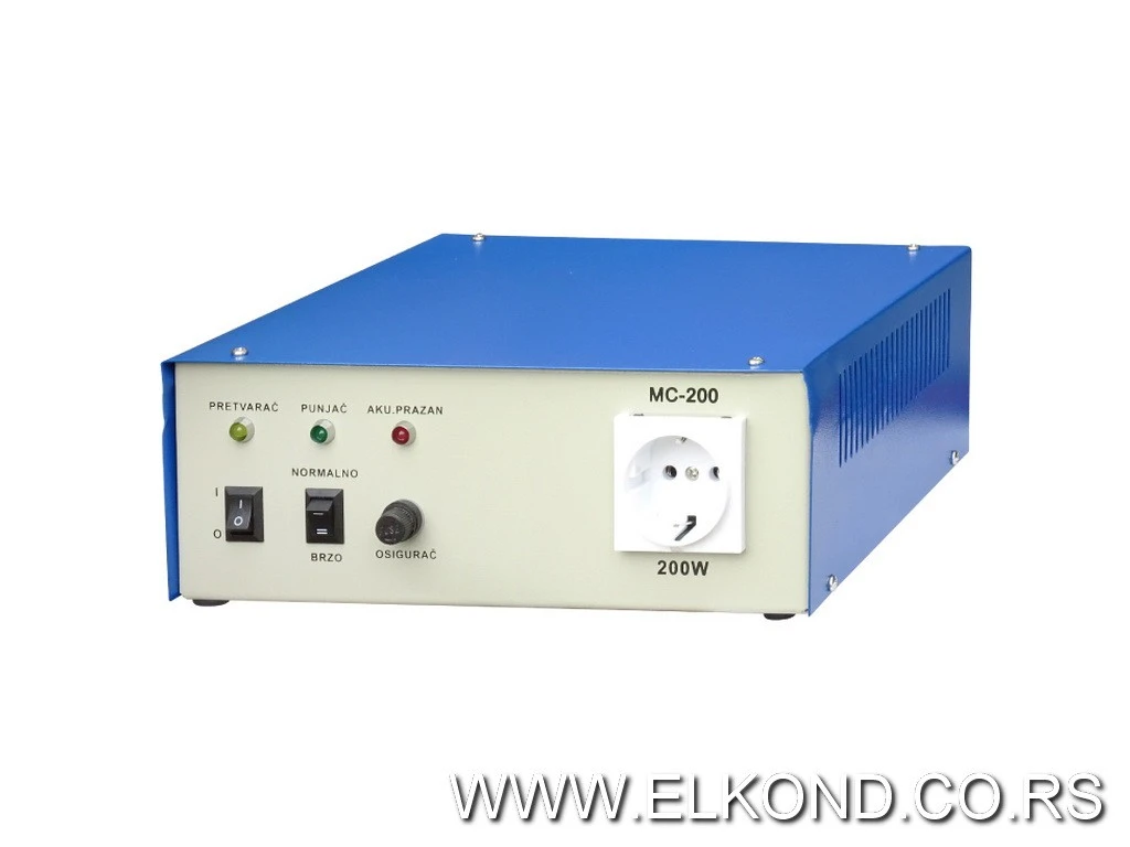PRETVARAČ 12VDC/230AC 200W  MC-200