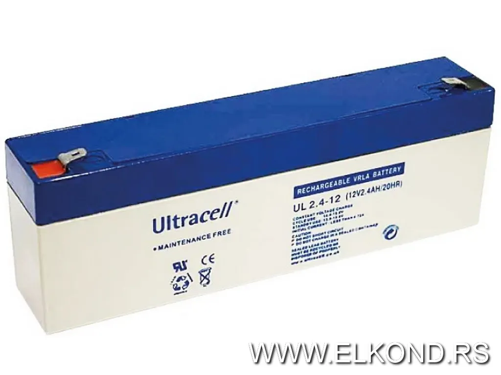 Akumulator žele 12V 2,4Ah 178X35X67mm Ultracell