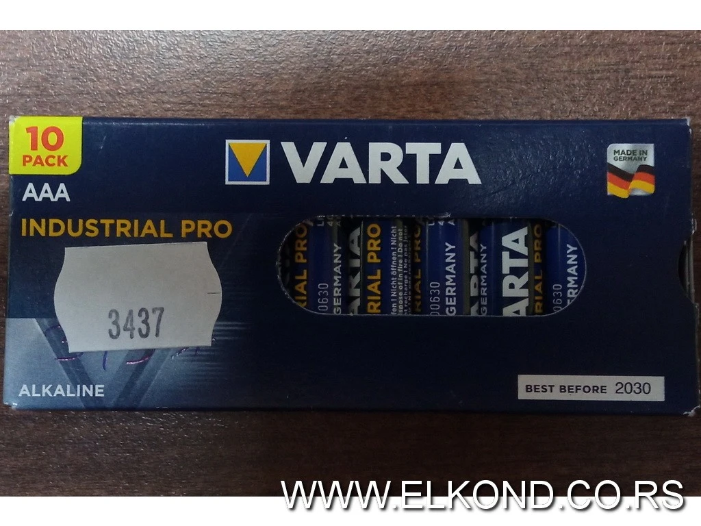 BATERIJA VARTA  AAA 1.5V INDUSTRIJSKA 10/1