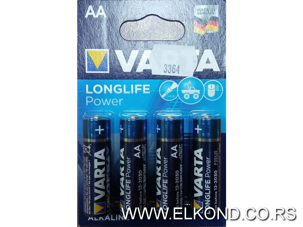 BATERIJA VARTA  AA 1.5V LONGLIFE Power