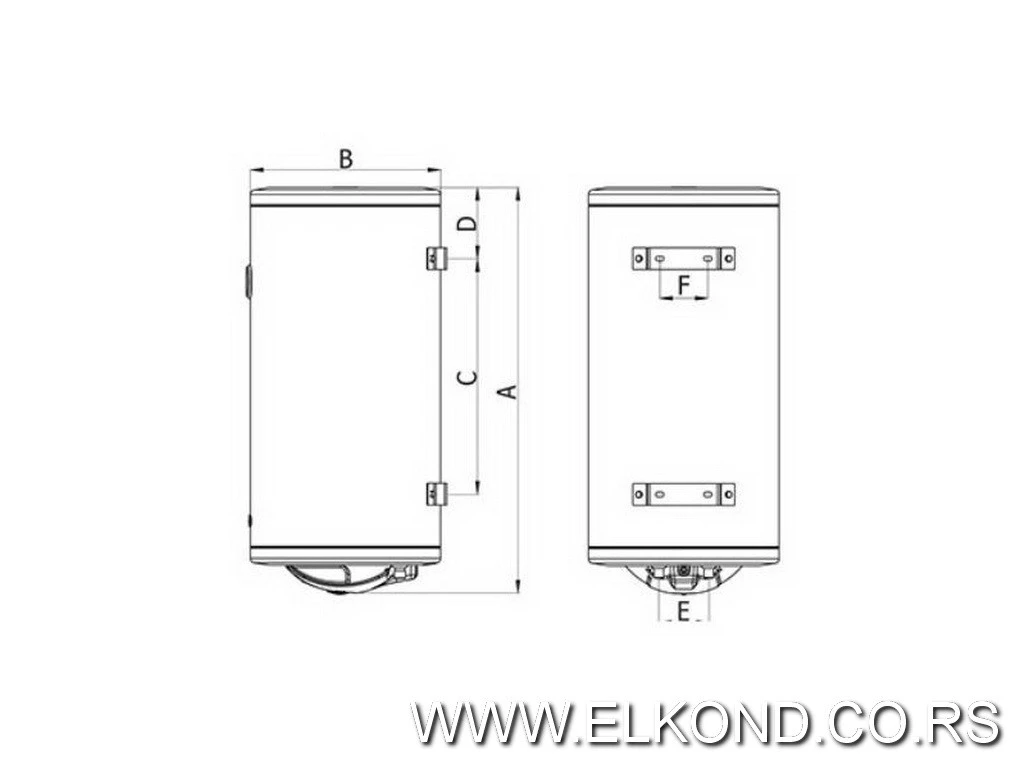 **BOJLER BTCR-50 EMAJLIRANI TERMORAD