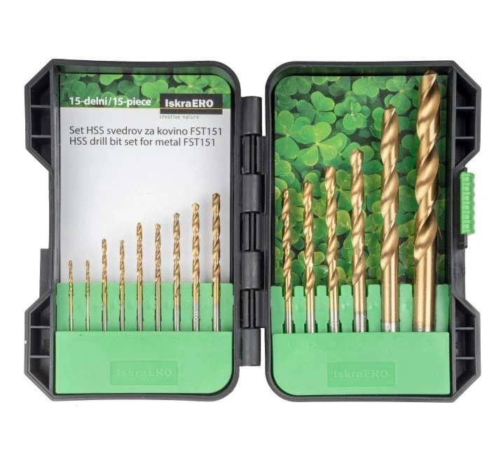 BURGIJE ZA METAL 2-10mm 15kom ISKRA ERO FST151
