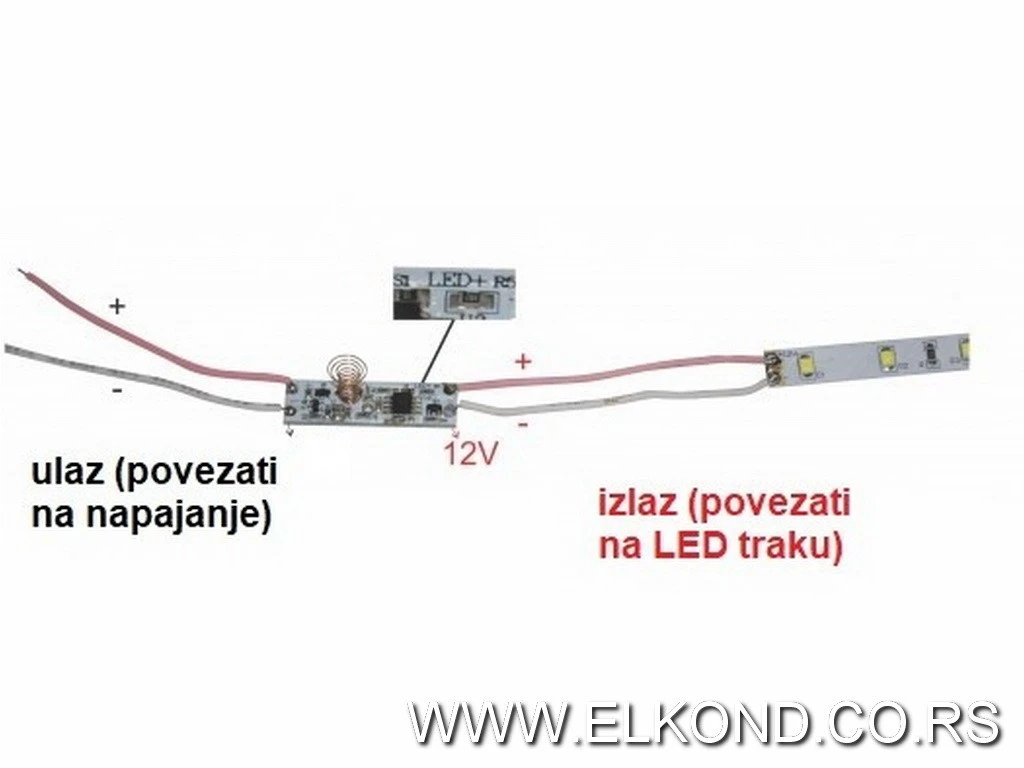 DIMER LED TRAKE NA DODIR 36W 12V ZA ALU PROFILE