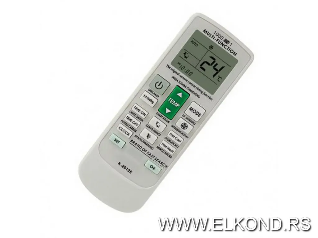 Daljinski upravljač za klime STV SEVERAC K-2012E