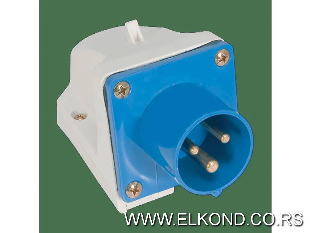 Industrijski utikač 16A 3POL na zid IP44