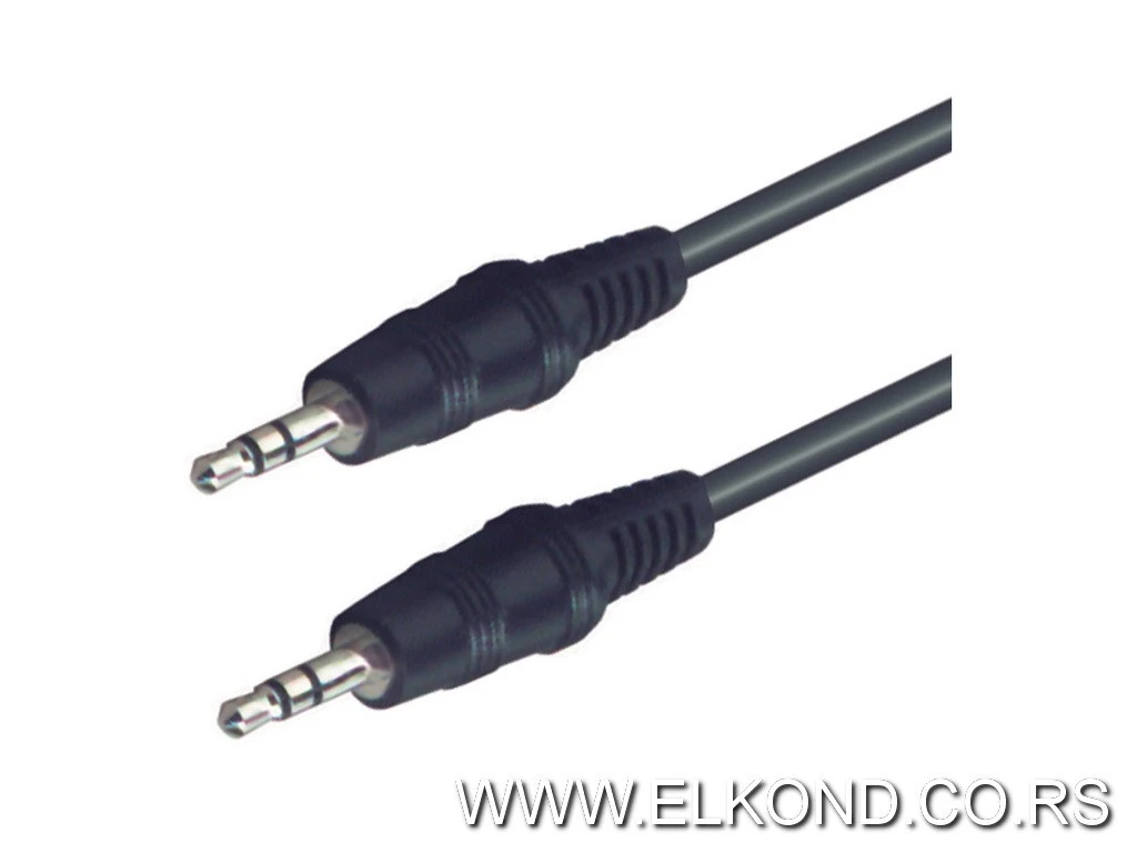 KABEL STEREO 3,5mm UTIKAČ- 3,5mm UTIKAČ 5M