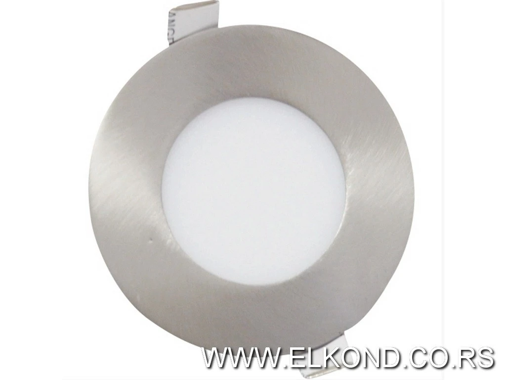LED PANEL  3W 4000K 160lm OKRUGLI UGRADNI S-NIKEL