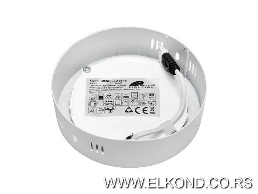 LED PANEL  6W 3000K 400lm KAVADRATNI NAGRADNI M6N