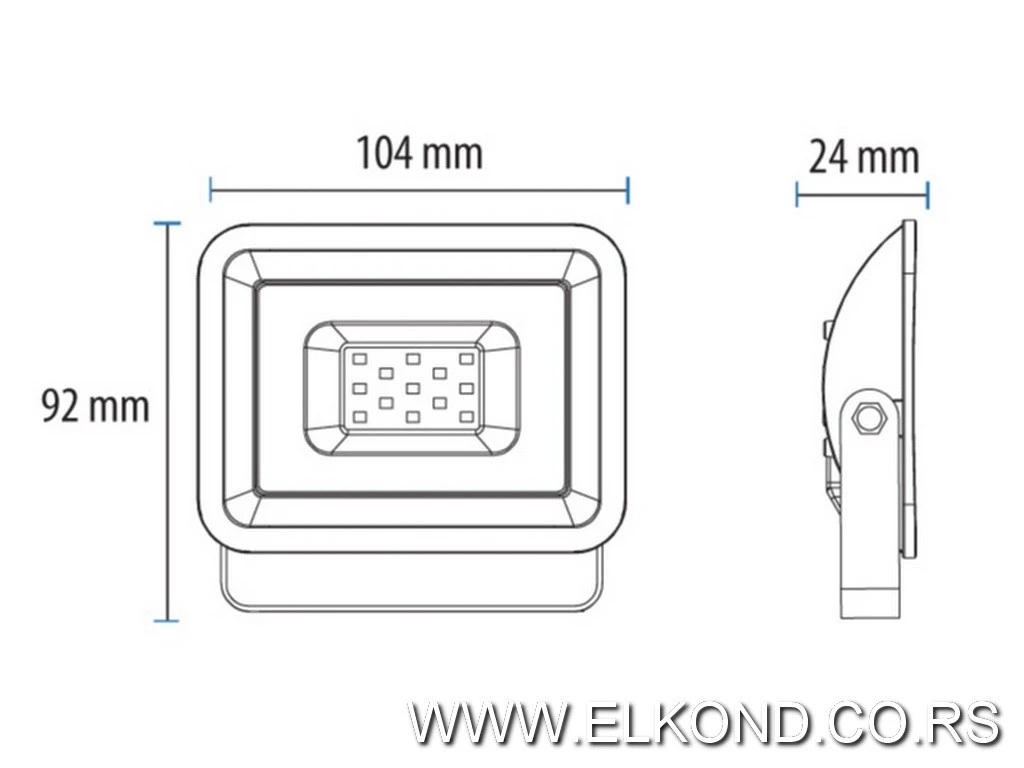 LED REFLEKTOR 10W 6500K 800lm SMD BELI PROSTO