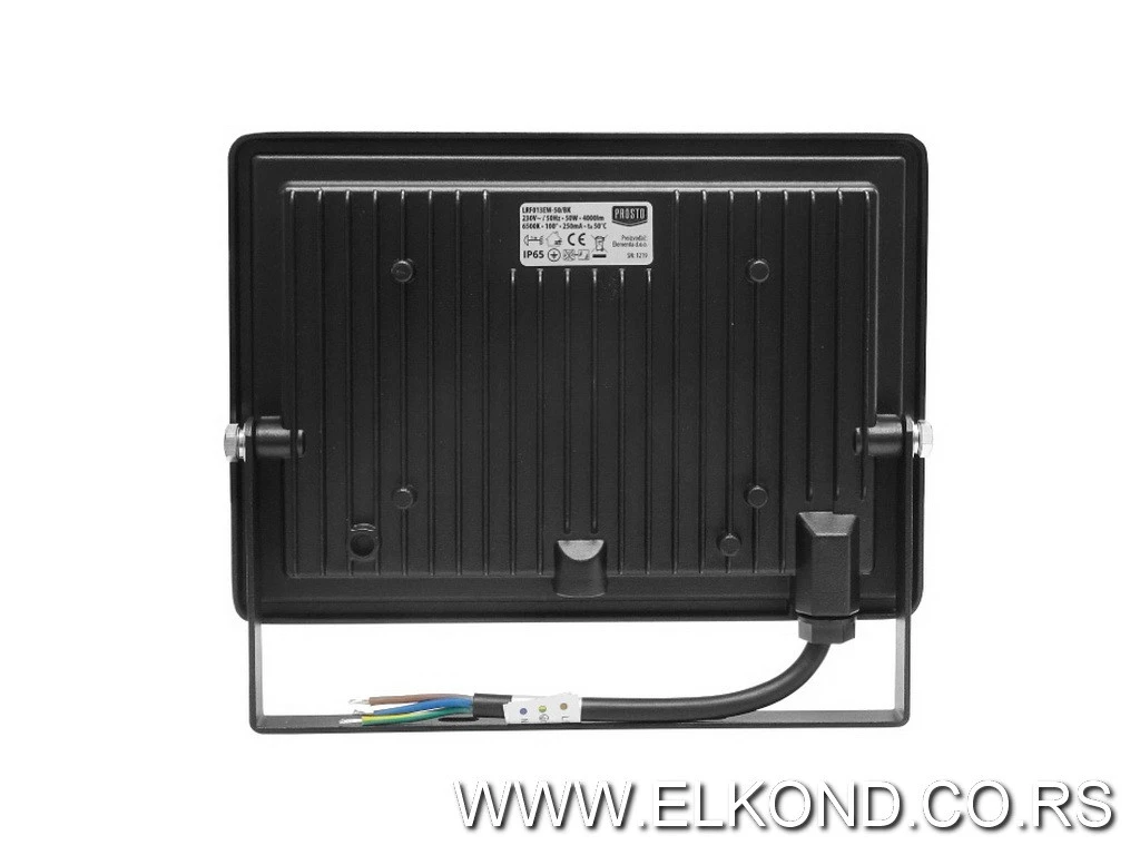 LED REFLEKTOR 50W 6500K 4000lm SMD CRNI PROSTO