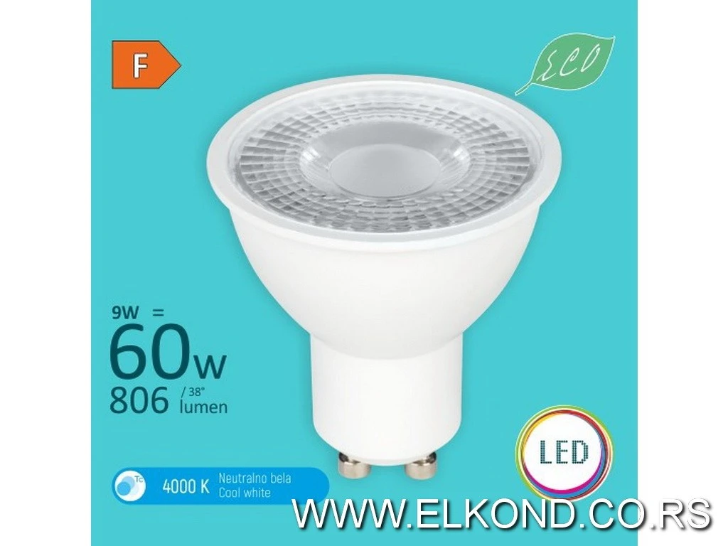 LED SIJALICA  9W GU10 4000K M2 MITEA ECO