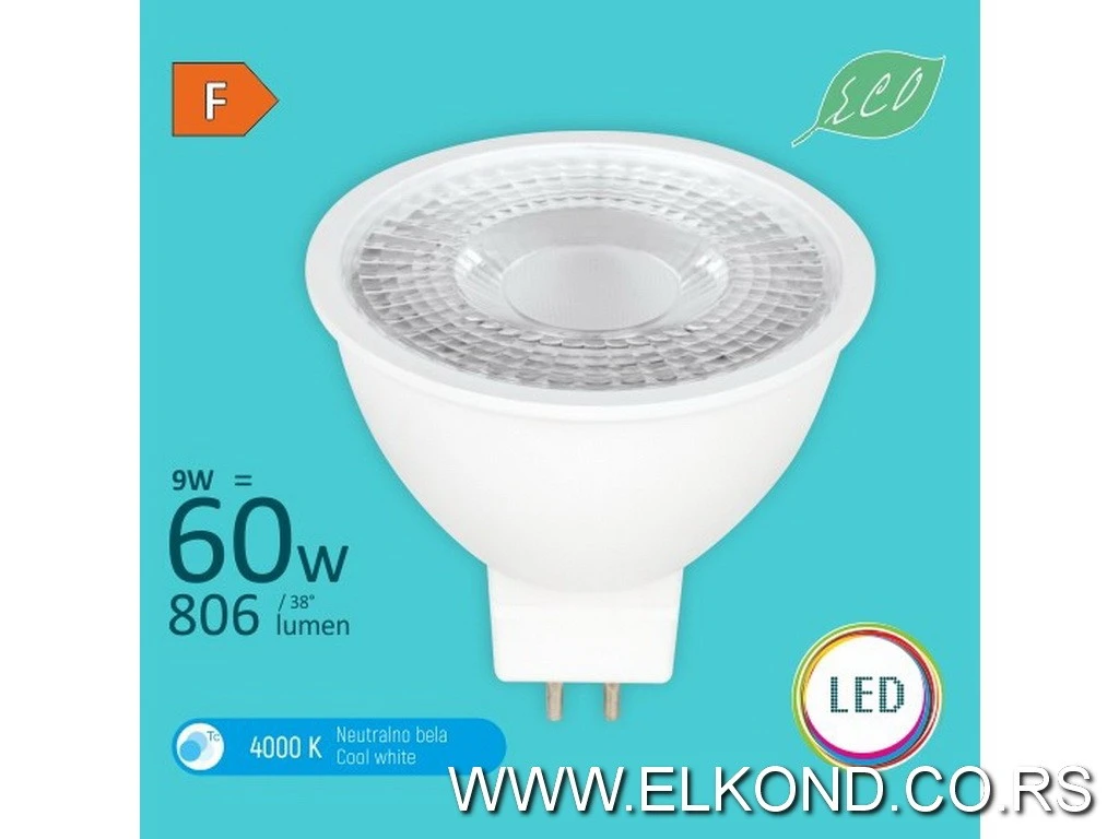 LED SIJALICA  9W GU5.3 4000K M2 MITEA ECO