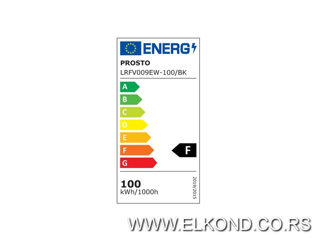 LED VISEĆI REFLEKTOR 100W 8500 lm 6500K PROSTO CRNI
