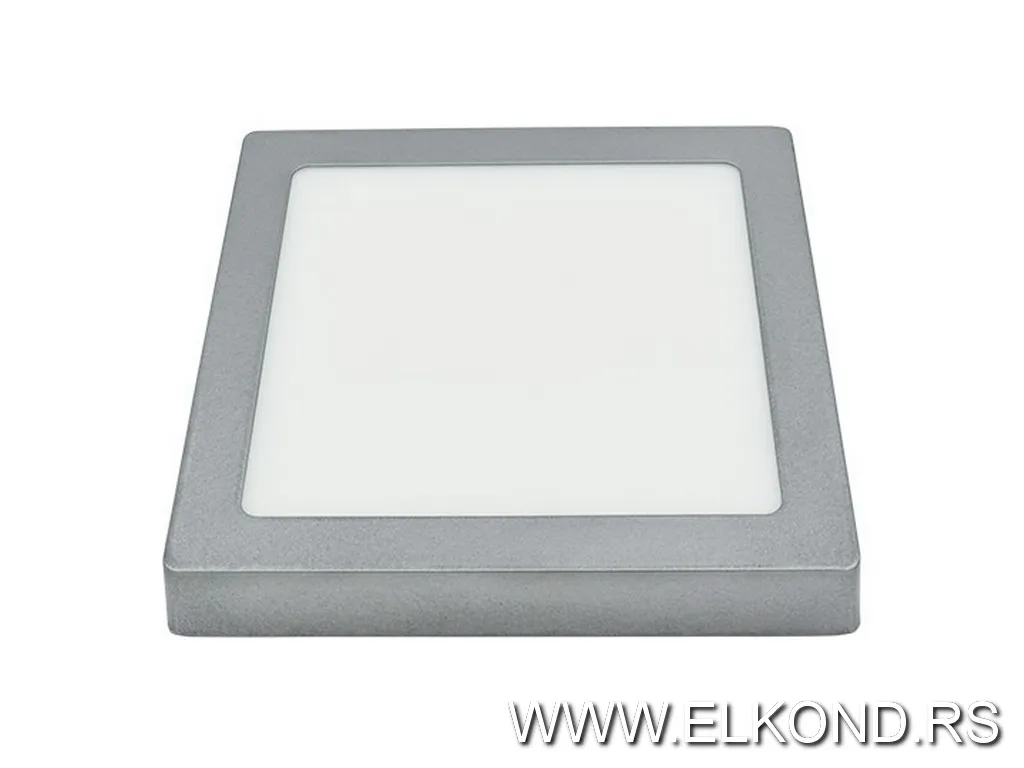 Led panel 18W 3000-6500K kvadratni nadgradni srebrni MITEA