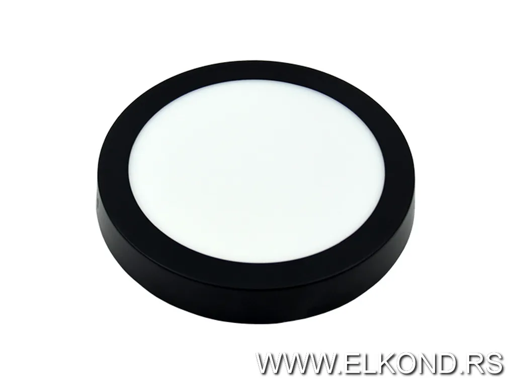 Led panel 18W 3000-6500K okrugli nadgradni crni MITEA