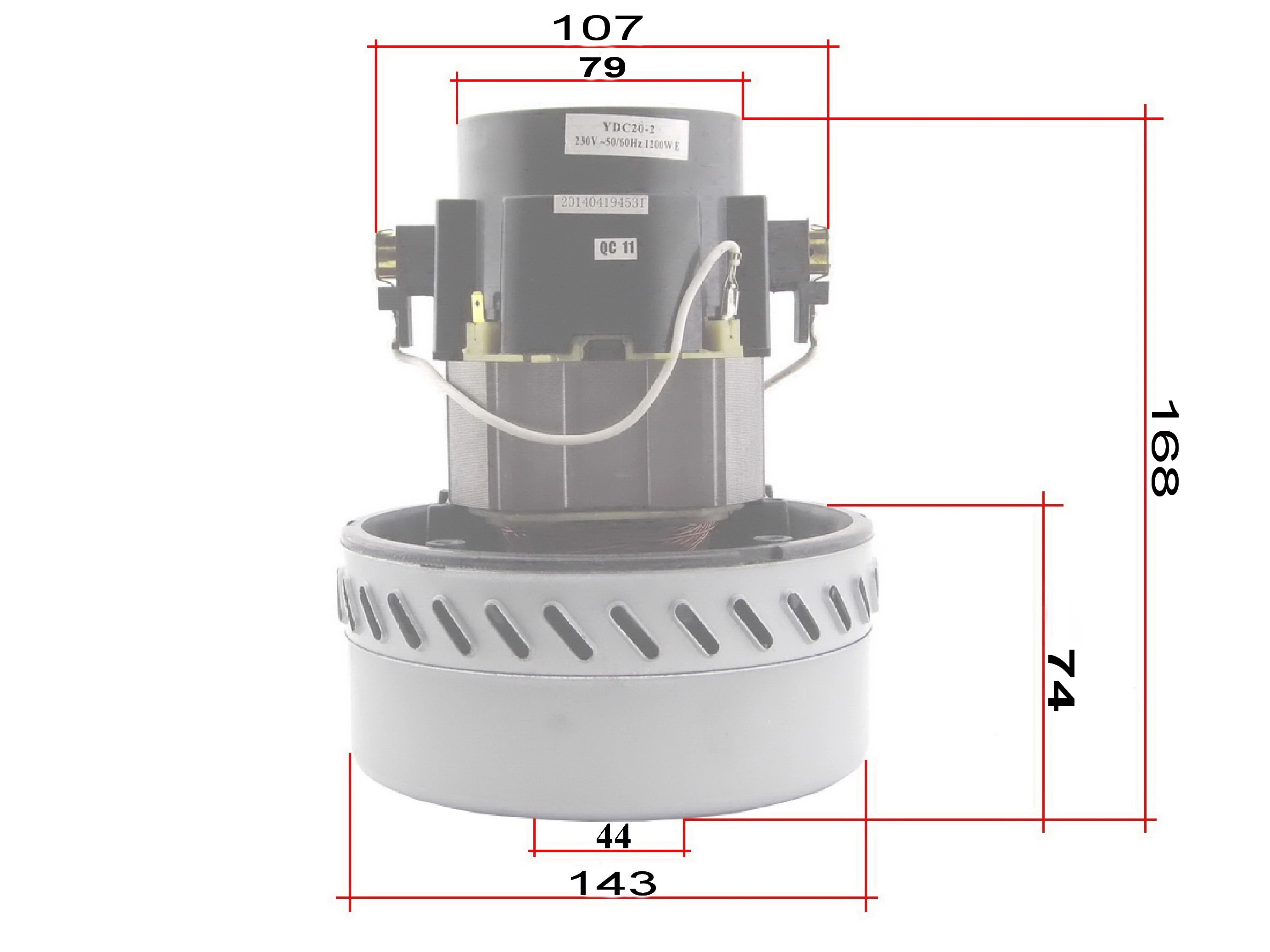 MOTOR USISIVAČA 1000W 2 ELISE VAC001 061300447 AMA