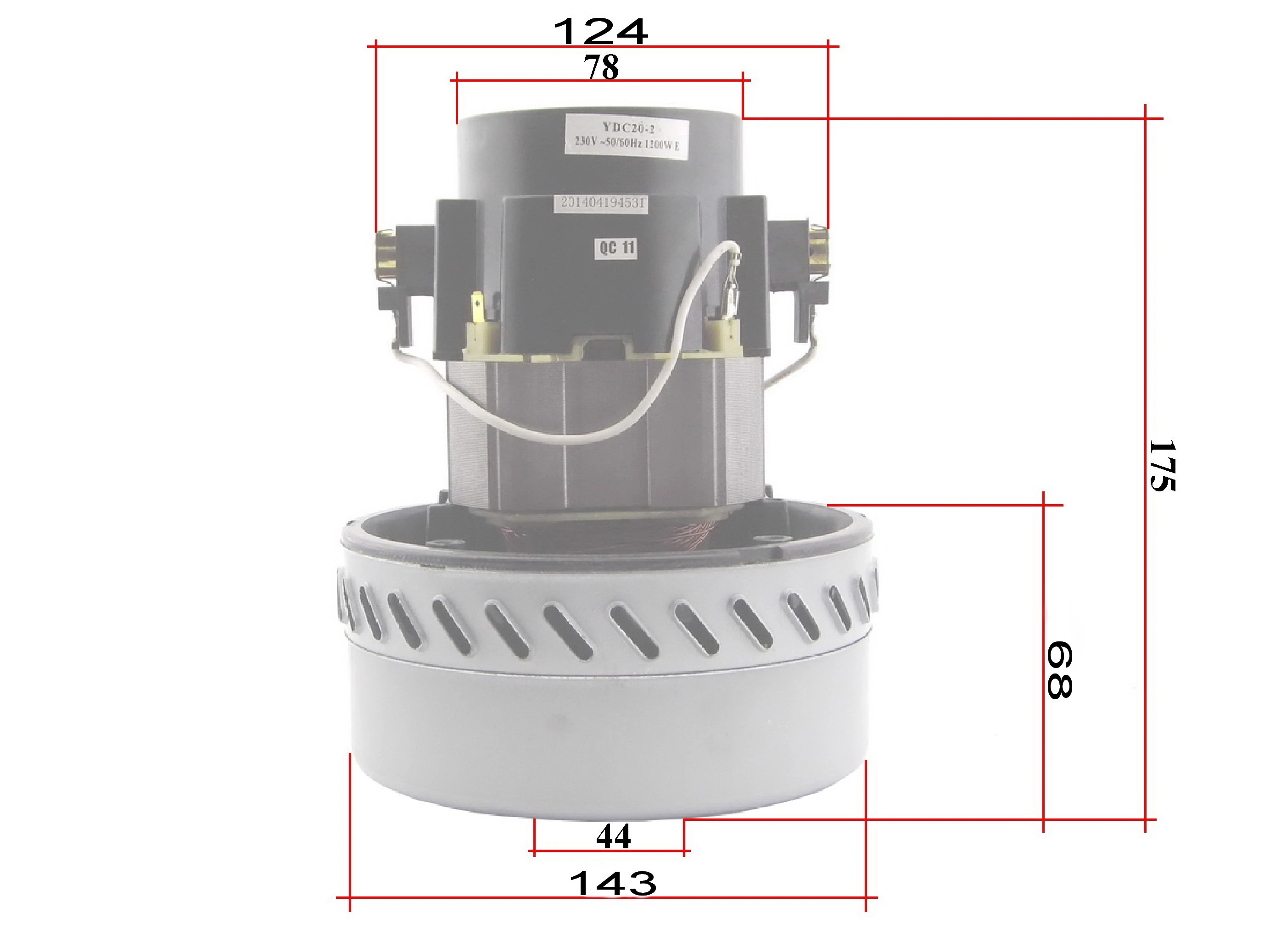 MOTOR USISIVAČA 1200W 2 ELISE VODENI VAC026UN/CG25