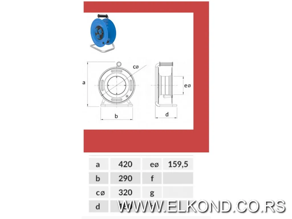 Motalica PPJ/3x2.5 25m 4X16A metalna KM3