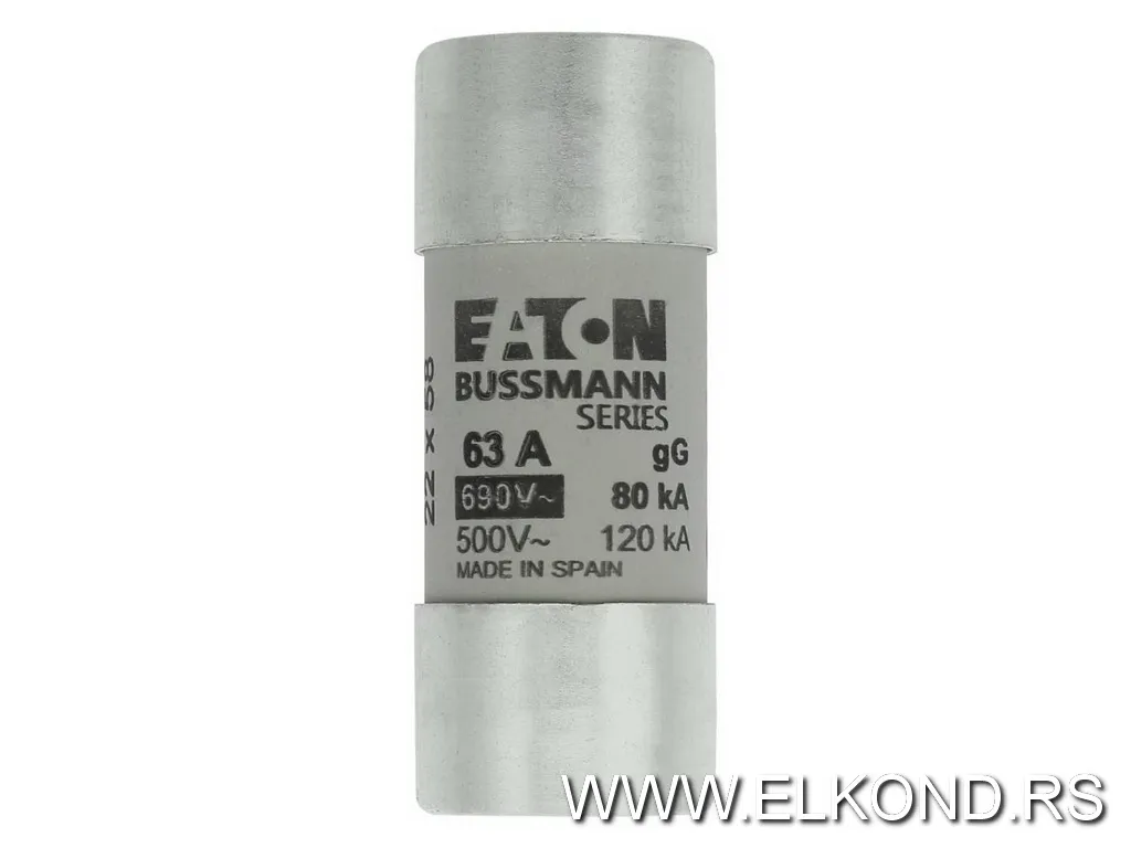 Osigurač patron C22G63 63A GG 22X58