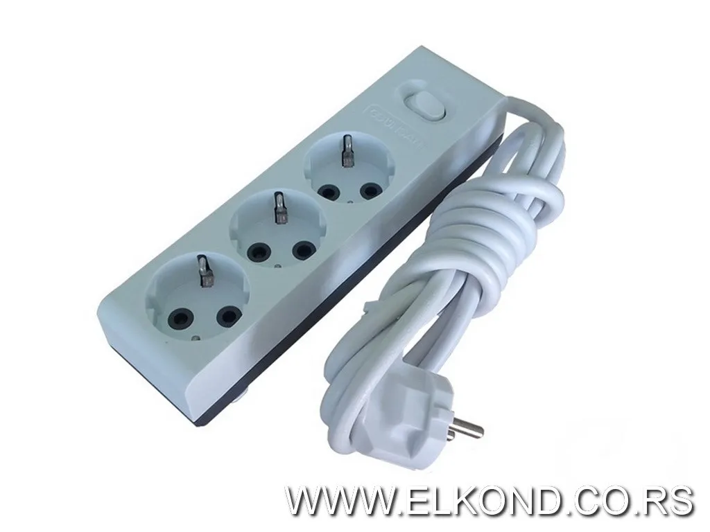PRODUŽNI KABEL  3/1,5M SA PREKIDAČEM VISAGE 311