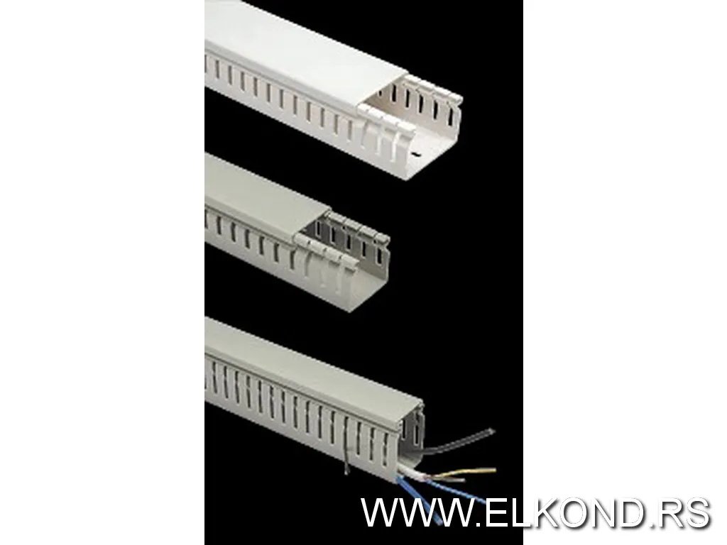 PVC kanal 60X40 perforirana sivi