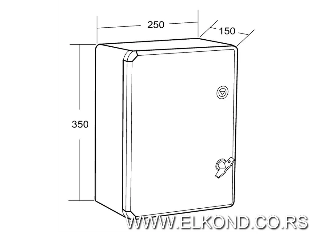 RAZVODNI ORMAN PVC ME-OT250X350X150 ABS IP65 MITE