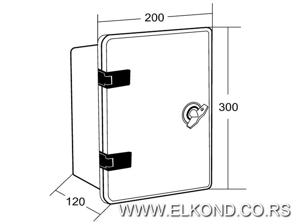 RAZVODNI ORMAN PVC ME-OP200X300X120 ABS IP65 MIT