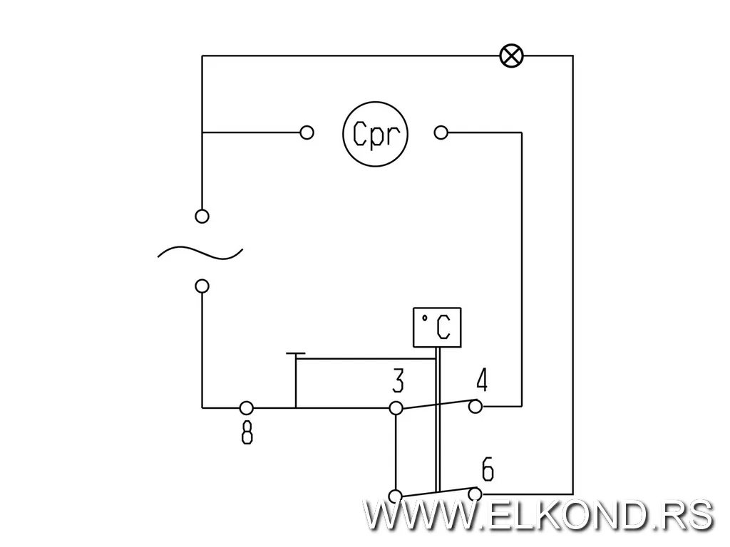 Termostat rashlade ELECTROLUX/AEG 2089824011